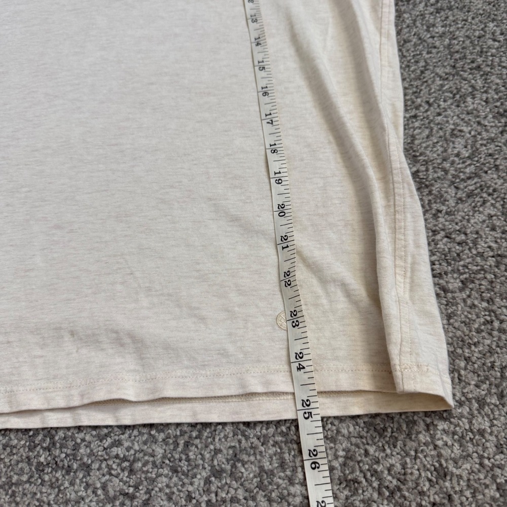 Stance Butter Blend womens Medium Cream Hula Girl Embroidered Pocket T-Shirt - Picture 9 of 9